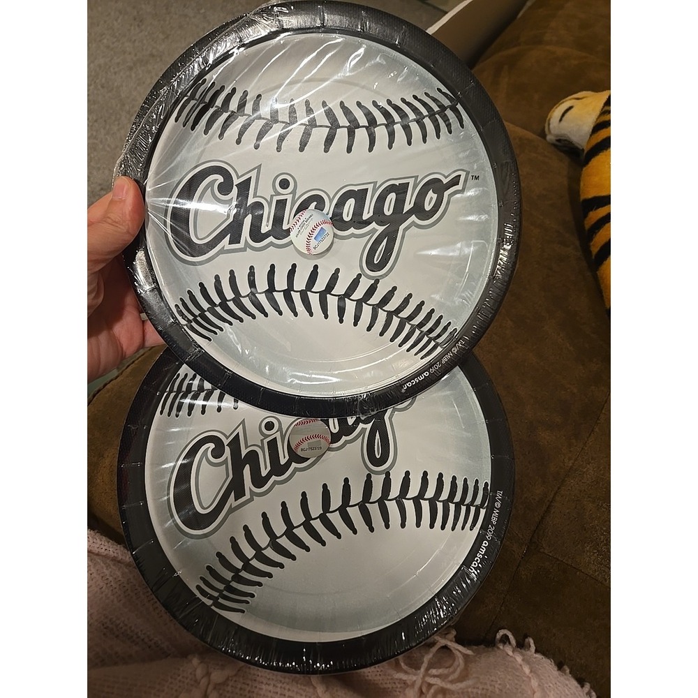 2 PK Chicago White Sox MLB Major League Baseball Party 9" Paper Dinner Plates 36